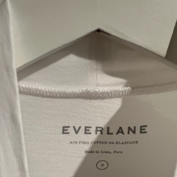 everlane turtleneck long-sleeve t-shirt - white, size s - Picture 5 of 7